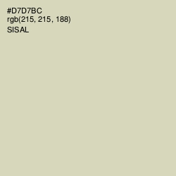 #D7D7BC - Sisal Color Image