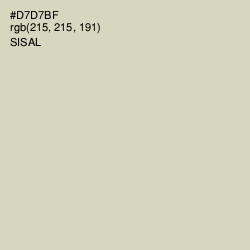 #D7D7BF - Sisal Color Image