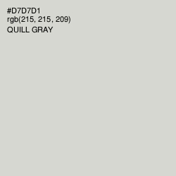 #D7D7D1 - Quill Gray Color Image