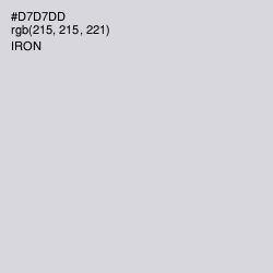 #D7D7DD - Iron Color Image