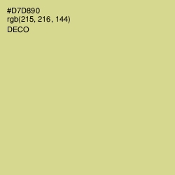#D7D890 - Deco Color Image