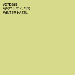 #D7D98B - Winter Hazel Color Image