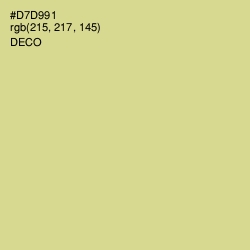 #D7D991 - Deco Color Image