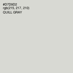 #D7D9D2 - Quill Gray Color Image
