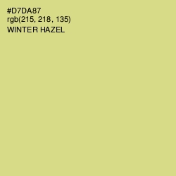 #D7DA87 - Winter Hazel Color Image