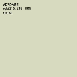#D7DABE - Sisal Color Image