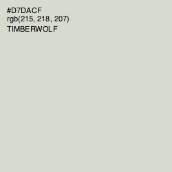 #D7DACF - Timberwolf Color Image