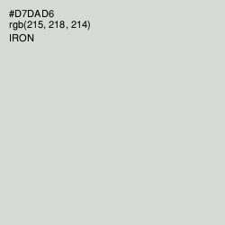 #D7DAD6 - Iron Color Image