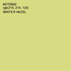 #D7DB82 - Winter Hazel Color Image