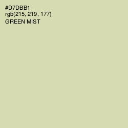 #D7DBB1 - Green Mist Color Image