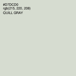 #D7DCD0 - Quill Gray Color Image