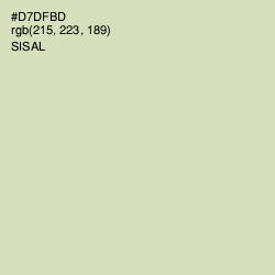 #D7DFBD - Sisal Color Image