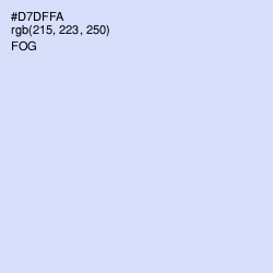 #D7DFFA - Fog Color Image