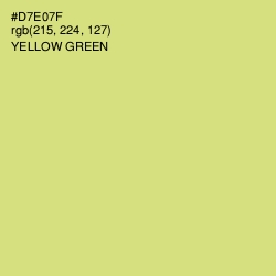 #D7E07F - Yellow Green Color Image