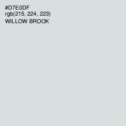 #D7E0DF - Willow Brook Color Image
