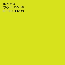 #D7E11C - Bitter Lemon Color Image