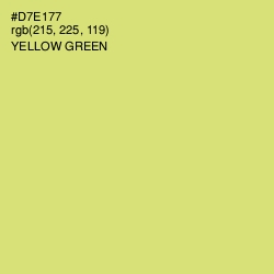 #D7E177 - Yellow Green Color Image