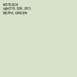 #D7E2C9 - Beryl Green Color Image