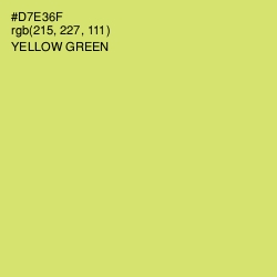 #D7E36F - Yellow Green Color Image