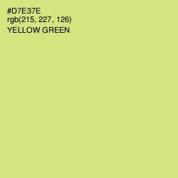 #D7E37E - Yellow Green Color Image