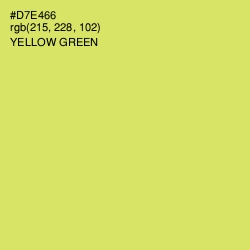 #D7E466 - Yellow Green Color Image