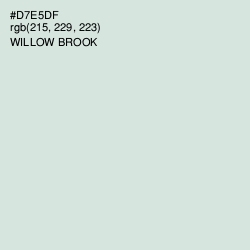 #D7E5DF - Willow Brook Color Image