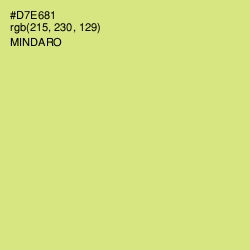 #D7E681 - Mindaro Color Image