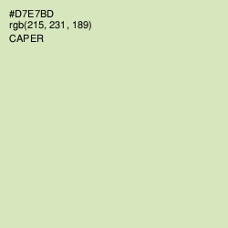 #D7E7BD - Caper Color Image