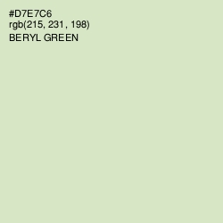 #D7E7C6 - Beryl Green Color Image