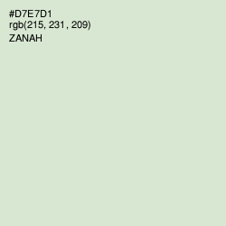 #D7E7D1 - Zanah Color Image