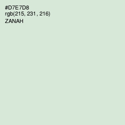 #D7E7D8 - Zanah Color Image