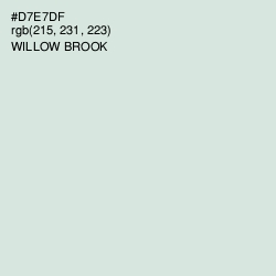 #D7E7DF - Willow Brook Color Image