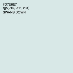 #D7E8E7 - Swans Down Color Image