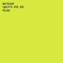 #D7E93F - Pear Color Image