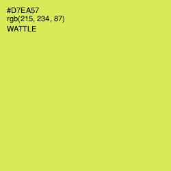 #D7EA57 - Wattle Color Image