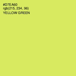 #D7EA60 - Yellow Green Color Image