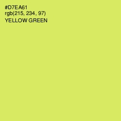 #D7EA61 - Yellow Green Color Image