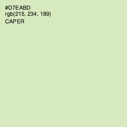 #D7EABD - Caper Color Image