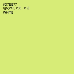 #D7EB77 - Yellow Green Color Image