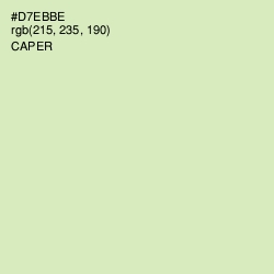 #D7EBBE - Caper Color Image