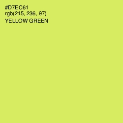 #D7EC61 - Yellow Green Color Image
