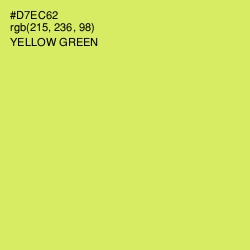 #D7EC62 - Yellow Green Color Image