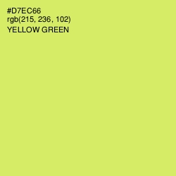 #D7EC66 - Yellow Green Color Image
