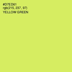 #D7ED61 - Yellow Green Color Image