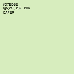 #D7EDBE - Caper Color Image