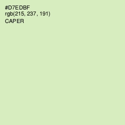 #D7EDBF - Caper Color Image