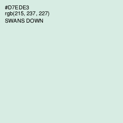 #D7EDE3 - Swans Down Color Image