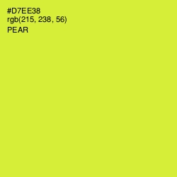 #D7EE38 - Pear Color Image