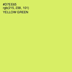 #D7EE65 - Yellow Green Color Image