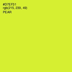 #D7EF31 - Pear Color Image